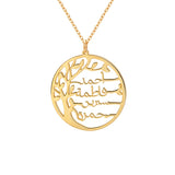 Arabic Family Tree Necklace