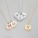 Initial Engraved Name Necklace