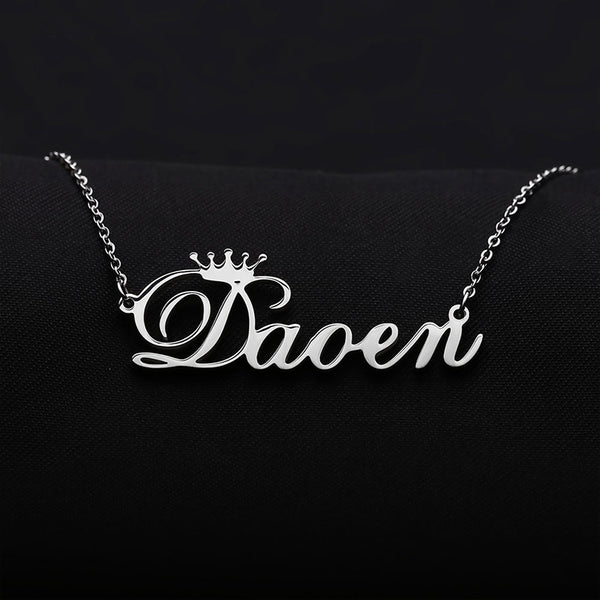 Crown Name Necklace