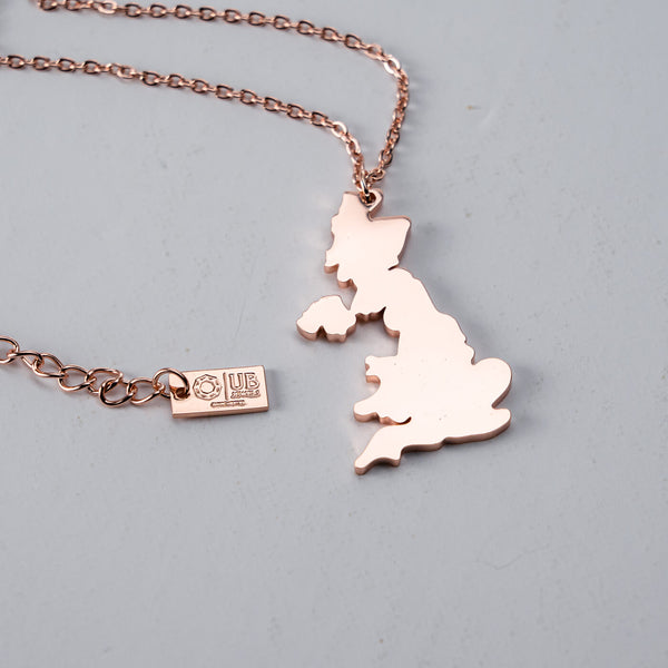 United Kingdom Map Necklace