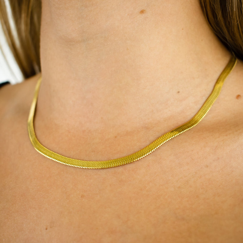 Herringbone Chain Gold